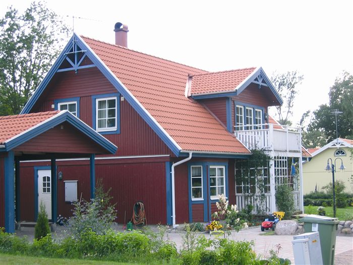 photo Maison ossature bois suédoise BBC et haute qualité construite en france ou en suede provenant du catalogue Hej France VastkustStugan