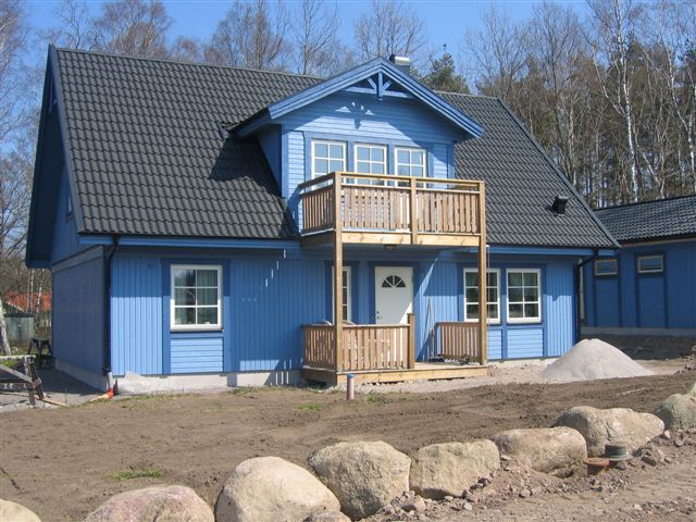 photo Maison ossature bois suédoise BBC et haute qualité construite en france ou en suede provenant du catalogue Hej France VastkustStugan