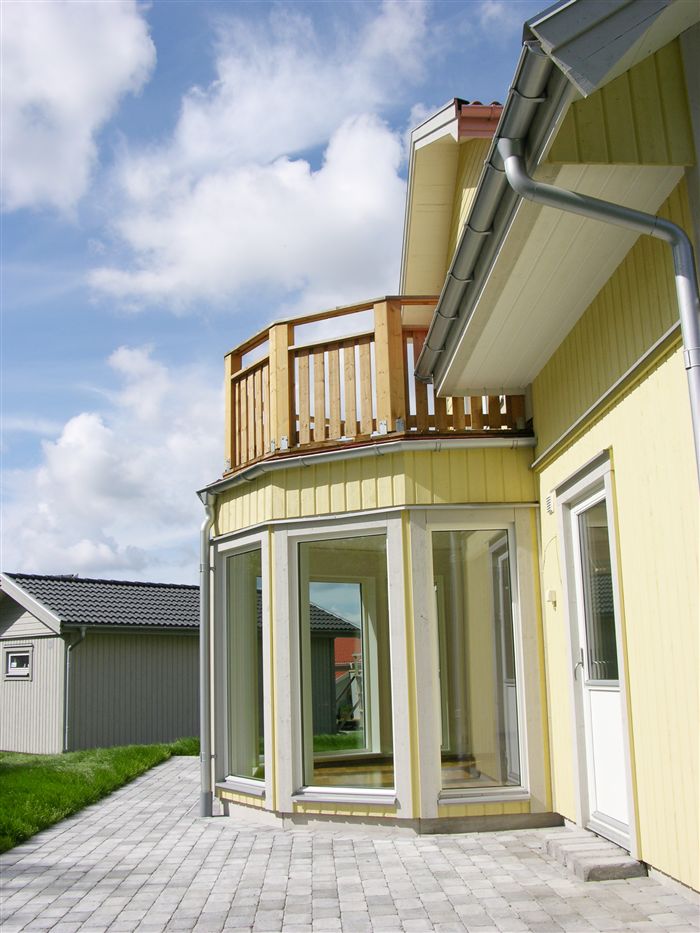 photo Maison ossature bois suédoise BBC et haute qualité construite en france ou en suede provenant du catalogue Hej France VastkustStugan