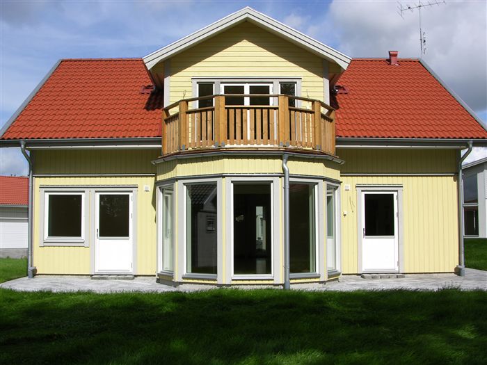 photo Maison ossature bois suédoise BBC et haute qualité construite en france ou en suede provenant du catalogue Hej France VastkustStugan